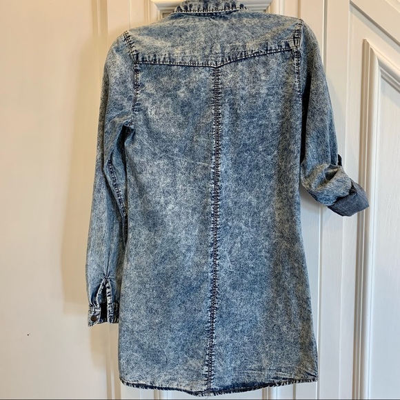 New Look Acid Washed Tunic Top S - Picture 8 of 11